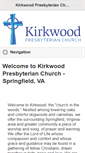 Mobile Screenshot of kirkwoodpres.com