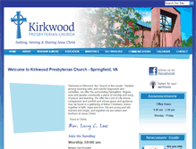 Tablet Screenshot of kirkwoodpres.com