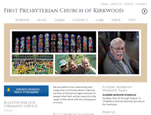 Tablet Screenshot of kirkwoodpres.org